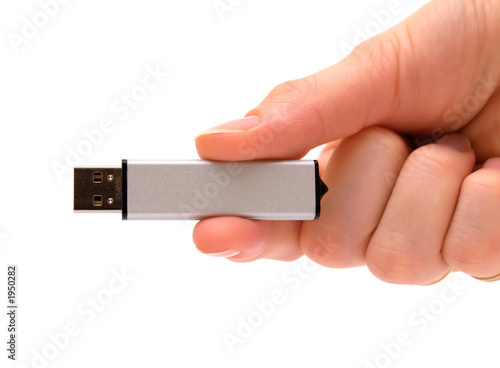 usb flash in hand
