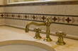 tile detail faucet bathroom