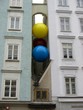 balls on a building balls on a building