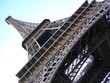 the eiffel tower in paris, angled the eiffel tower in paris, angled