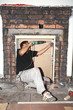 electrician fixing socket boxes