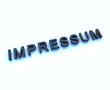 impressum 3d sign impressum 3d sign