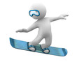 3d snowboard little human