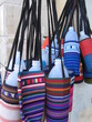 colorful water bottles