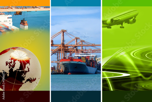 Illustration: freight logistics freight logistics