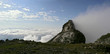 rock, sky and clouds. russia, fisht mountain. rock, sky and clouds. russia, fisht mountain.