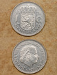 from series: coins of world. nederlanden. one gulden.