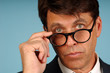 inquistive businessman