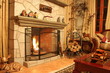 lit fireplace lit fireplace
