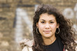 Photo: dark haired girl looking at camera dark haired girl looking at camera