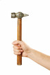 hand holding hammer