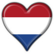 bottone cuore olandese - holland heart flag