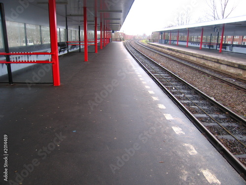 Photo: empty train station empty train station