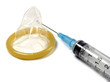 condom and syringe
