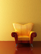 modern armchair 3d rendering