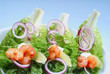 shrimpssalat, nahaufnahme