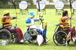 wheel chair archery for disabled persons