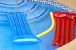 inflatables on a pool