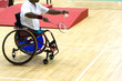 wheel chair badminton for disabled persons