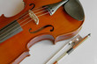 musical instruments: violin and bow closeup (9)
