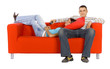 couple watching tv