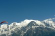 parapente et mont blanc