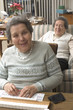 Photo: senior woman at the game table senior woman at the game table
