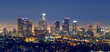los angles skyline at night