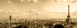 Paryż – panorama w retro sepii
