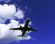 landeanflug eines passagierflugzeuges