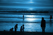 young children at beach