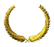 golden laurel wreath