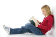 tween with book