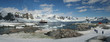 panorama - penguin colonies, cruise ship & tourist