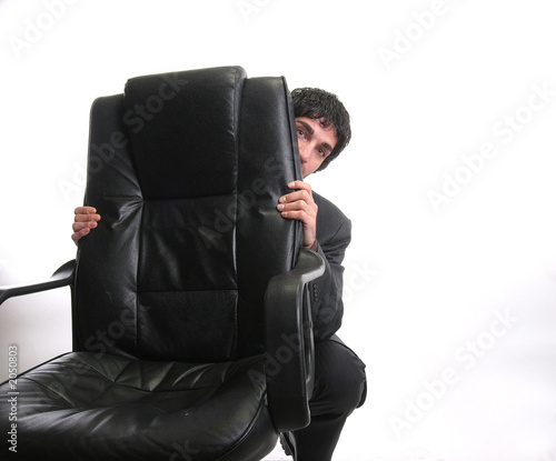Foto: businessman hiding businessman hiding