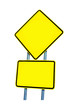 panneau jaune