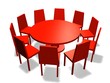 table meeting red