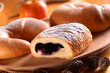pastry cake filled with plum marmalade