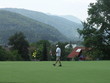 golf course with many balls