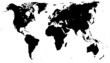 world map – high detail b&w