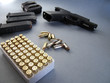 pistolet et munitions