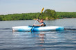 boy kayaking
