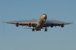 airplane with condensation airplane with condensation