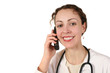doctor with phone