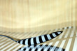 spoon on stripped surface