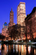 central park and manhattan skyline, new york city