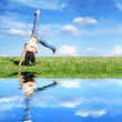 frau - fitness - wasser