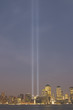 september 11th memorial at dusk