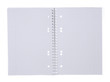 open spiral notepad