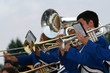 marching band in the stands marching band in the stands